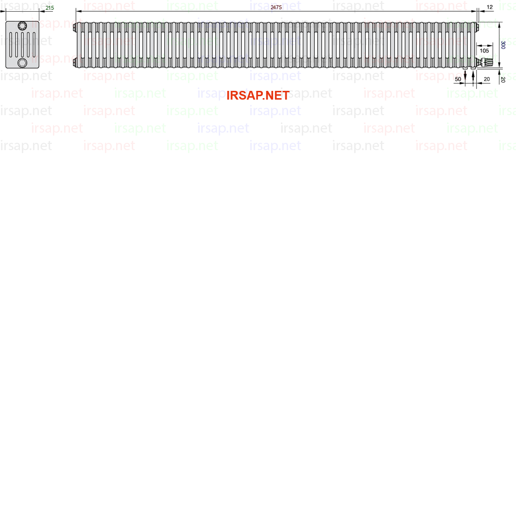 Радиатор IRSAP Tesi 60300/55 T26 CL 01
